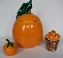 Giant cookie jar orange